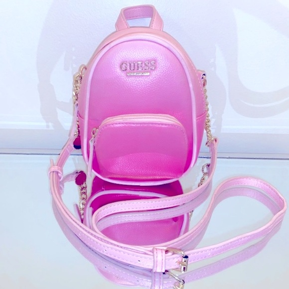 Guess Handbags - GUESS Ombré Pink Mini Backpack Purse